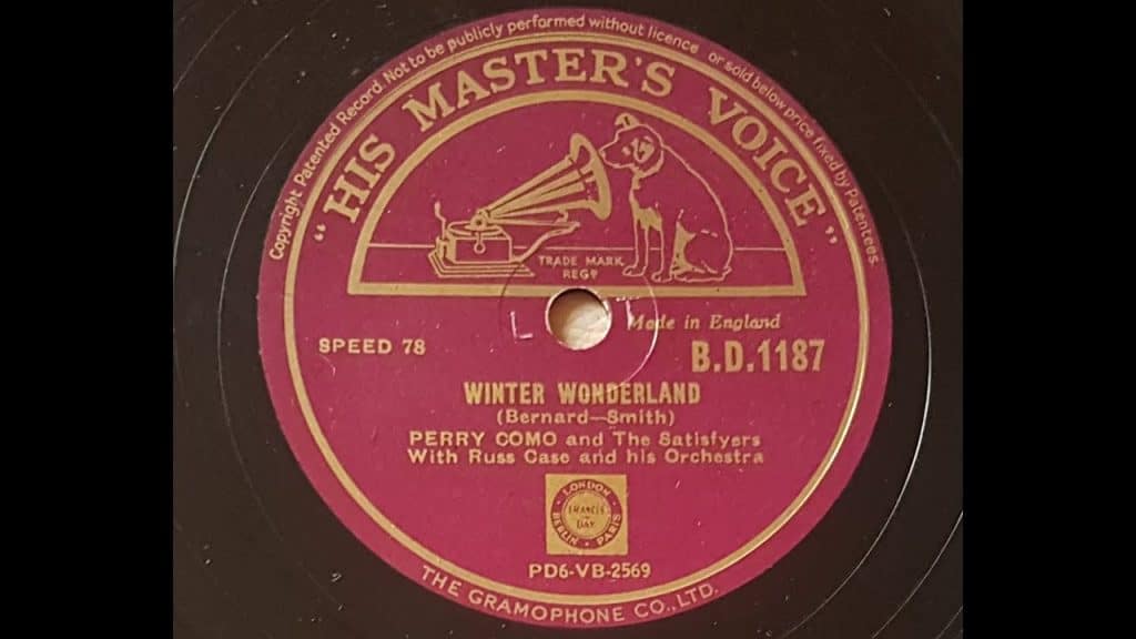Winter Wonderland by Perry Como